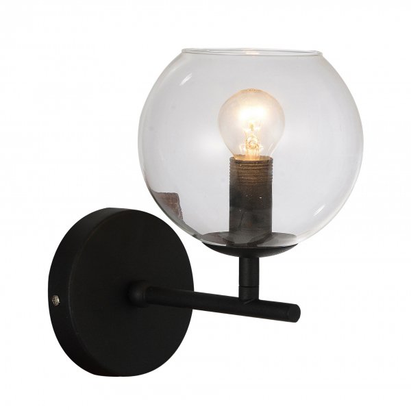 Настенный светильник Sphere Cumulus Glass Wall Черный Настенный светильник Sphere Cumulus Glass Wall Черный в Волгограде | Loft Concept