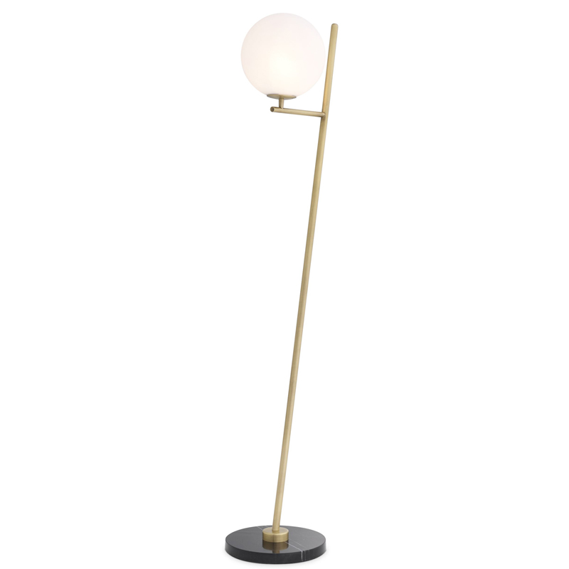 Торшер Eichholtz Floor Lamp Flynn Brass Латунь Античная полированная Белый Черный Мрамор Nero Торшер Eichholtz Floor Lamp Flynn Brass Латунь Античная полированная Белый Черный Мрамор Nero в Волгограде | Loft Concept