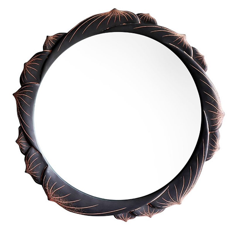 Зеркало Mirror Lotus Графит Розовый пастельный в Волгограде | Loft Concept 
