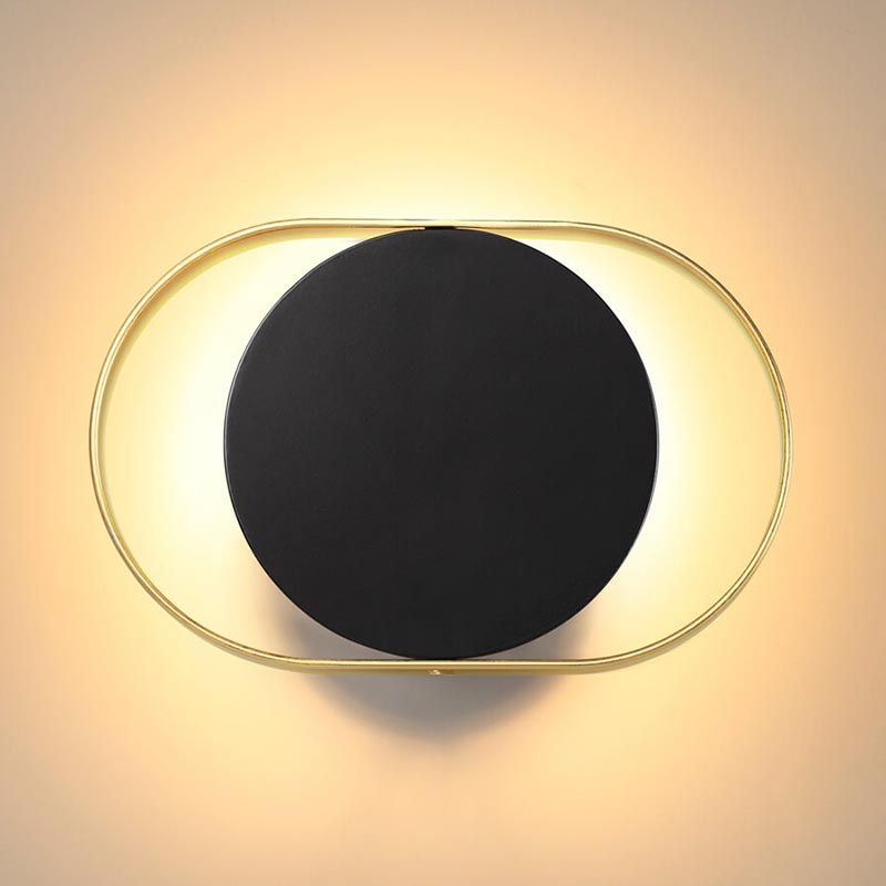 Бра Globo Ocular Sconce Oval Black Золотой Черный Бра Globo Ocular Sconce Oval Black Золотой Черный в Волгограде | Loft Concept