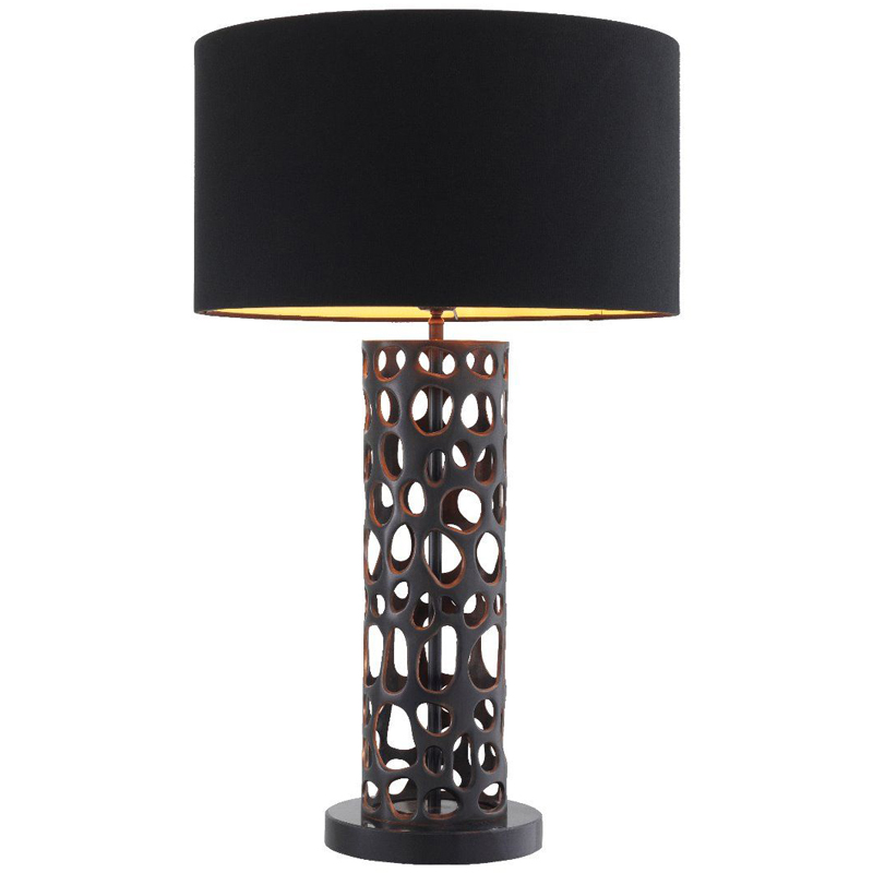 Настольная лампа Eichholtz Table Lamp Dix Bronze Черный Темная бронза Черный Мрамор Nero Золотой Настольная лампа Eichholtz Table Lamp Dix Bronze Черный Темная бронза Черный Мрамор Nero Золотой в Волгограде | Loft Concept