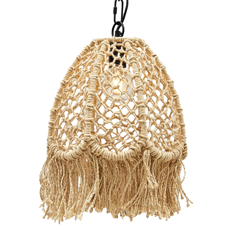 Люстра в стиле бохо Manuela Boho Chandelier Черный Бежевый Люстра в стиле бохо Manuela Boho Chandelier Черный Бежевый в Волгограде | Loft Concept