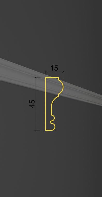 Гладкий молдинг MT-01 в Волгограде