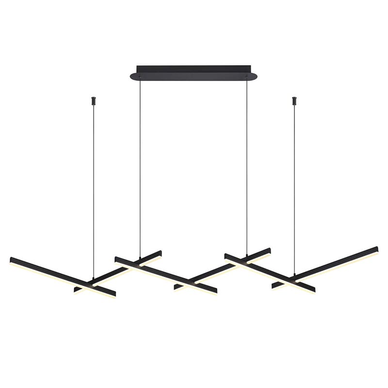 Люстра Rolf Black Lines Linear Chandelier Черный Люстра Rolf Black Lines Linear Chandelier Черный в Волгограде | Loft Concept
