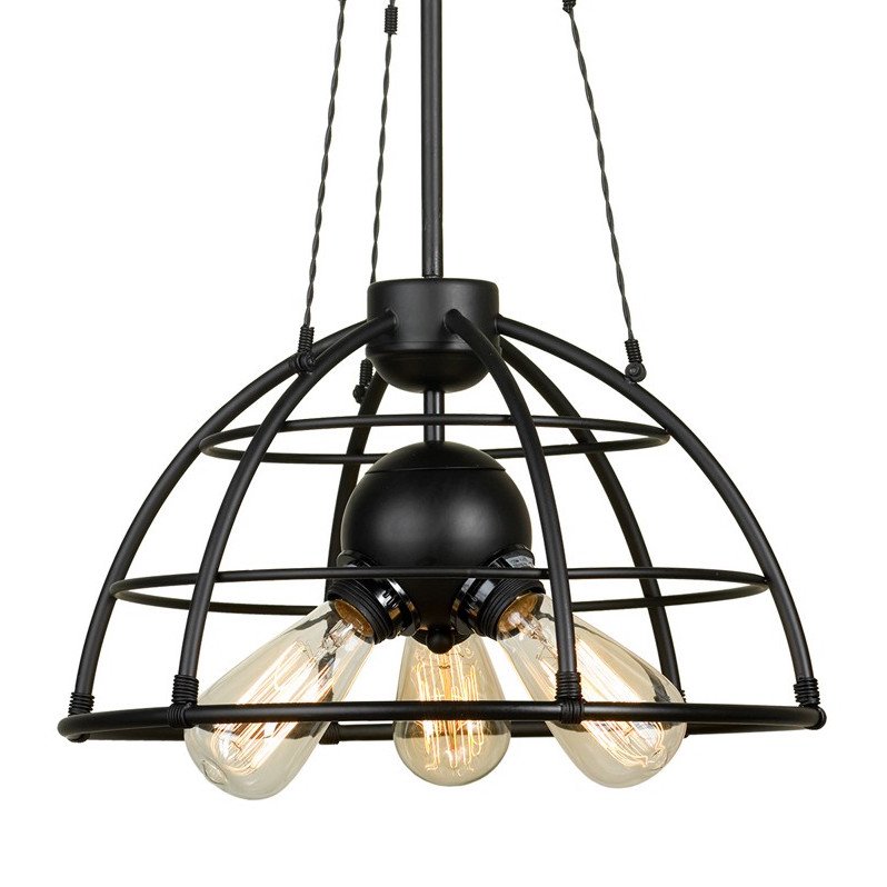 Подвесной светильник Cage Top Pendant Черный Подвесной светильник Cage Top Pendant Черный в Волгограде | Loft Concept