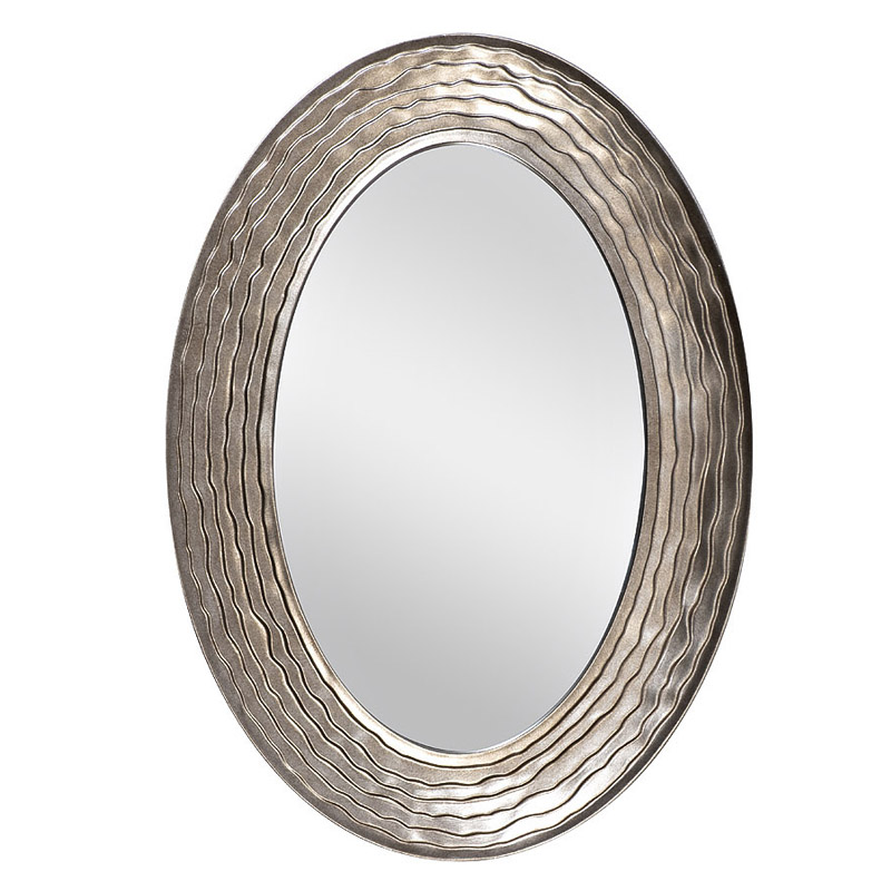 Зеркало Waves Dark Silver Oval Mirror  в Волгограде | Loft Concept 