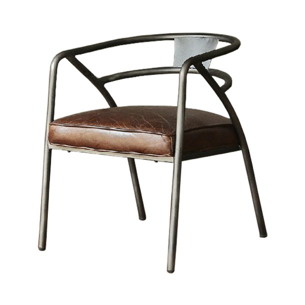 Стул Loft Industrial Armchair Fat Коричневый Металлик винтаж Стул Loft Industrial Armchair Fat Коричневый Металлик винтаж в Волгограде | Loft Concept