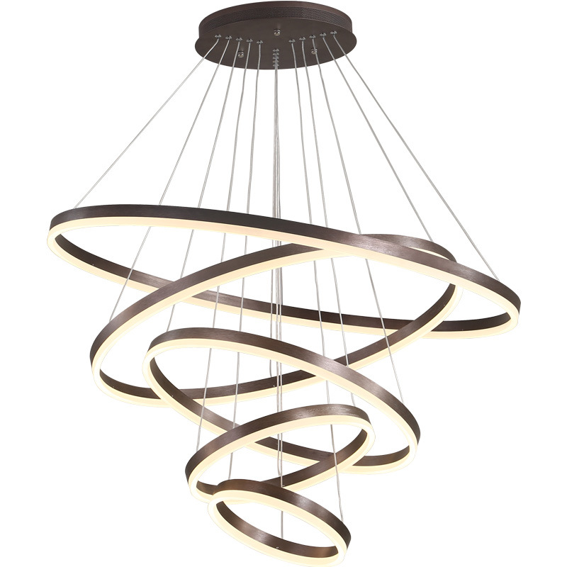 Люстра Ribbon Circles Chandelier Темная бронза Люстра Ribbon Circles Chandelier Темная бронза в Волгограде | Loft Concept