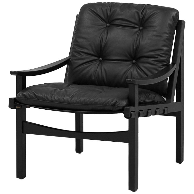 Кресло Bonfils Armchair Черный Золотой Кресло Bonfils Armchair Черный Золотой в Волгограде | Loft Concept