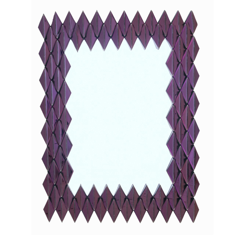 Зеркало Purple Rhombuses Mirror Фиолетовый Зеркало Purple Rhombuses Mirror Фиолетовый в Волгограде | Loft Concept