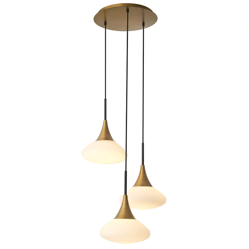 Люстра Eichholtz Chandelier Duco S Латунь Белый Люстра Eichholtz Chandelier Duco S Латунь Белый в Волгограде | Loft Concept