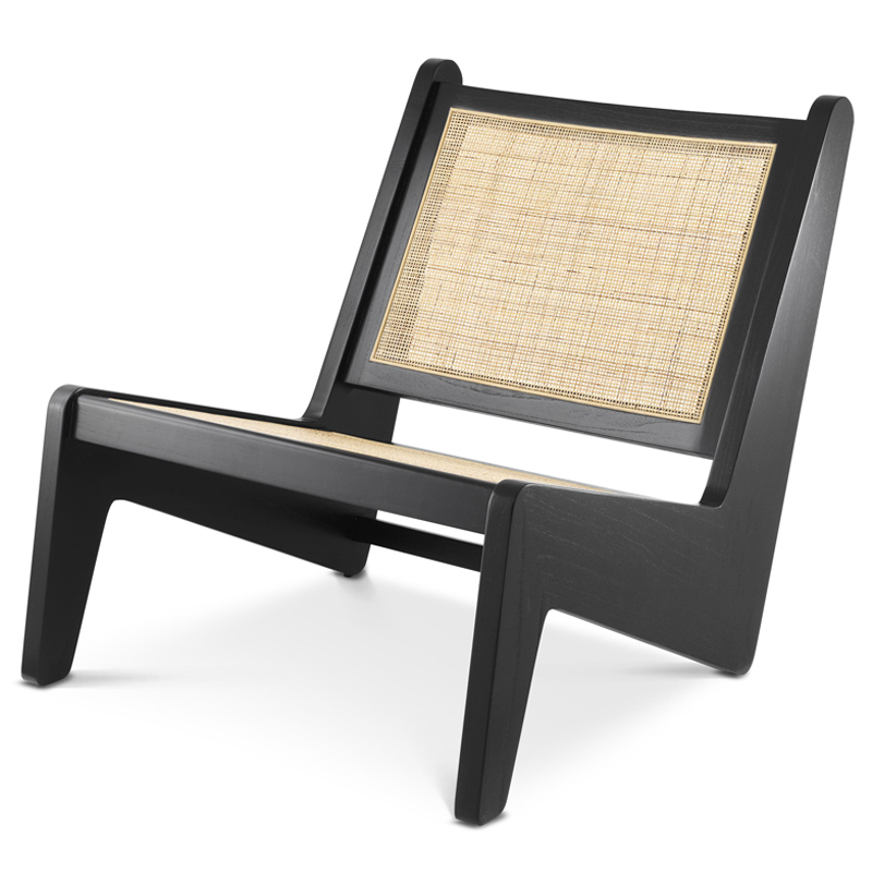 Кресло Eichholtz Chair Aubin black Черный Бежевый Кресло Eichholtz Chair Aubin black Черный Бежевый в Волгограде | Loft Concept