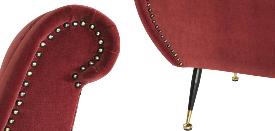 Кресло Eichholtz Chair Giardino Wine Red Кресло Eichholtz Chair Giardino Wine Red - Loft-Concept в Волгограде