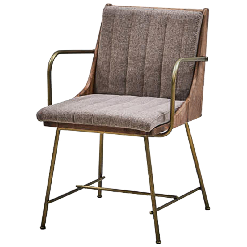 Стул Eoran Stool gray-beige Коричневый Бронза Бежево-серый Стул Eoran Stool gray-beige Коричневый Бронза Бежево-серый в Волгограде | Loft Concept