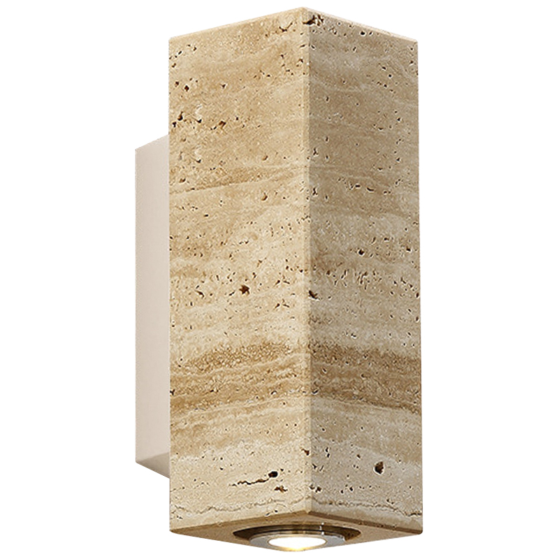 Бра Travertine Spot Wall Lamp Бежевый Песочный Белый Бра Travertine Spot Wall Lamp Бежевый Песочный Белый в Волгограде | Loft Concept