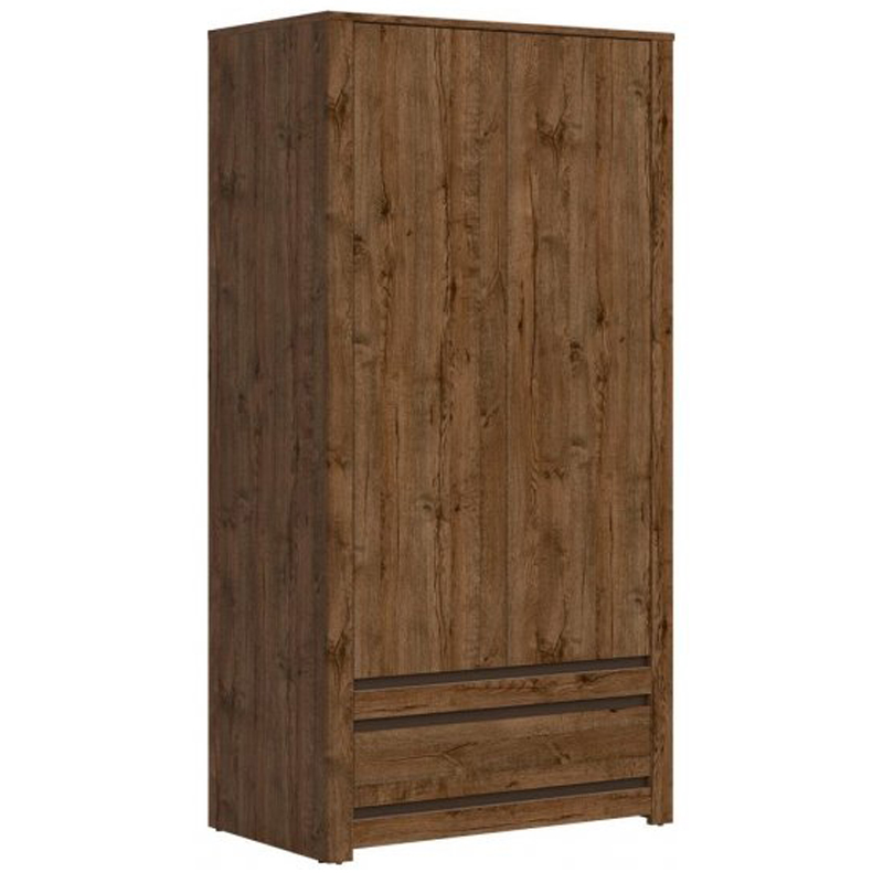 Шкаф Helga Wardrobe две двери Дуб темный Шкаф Helga Wardrobe две двери Дуб темный в Волгограде | Loft Concept
