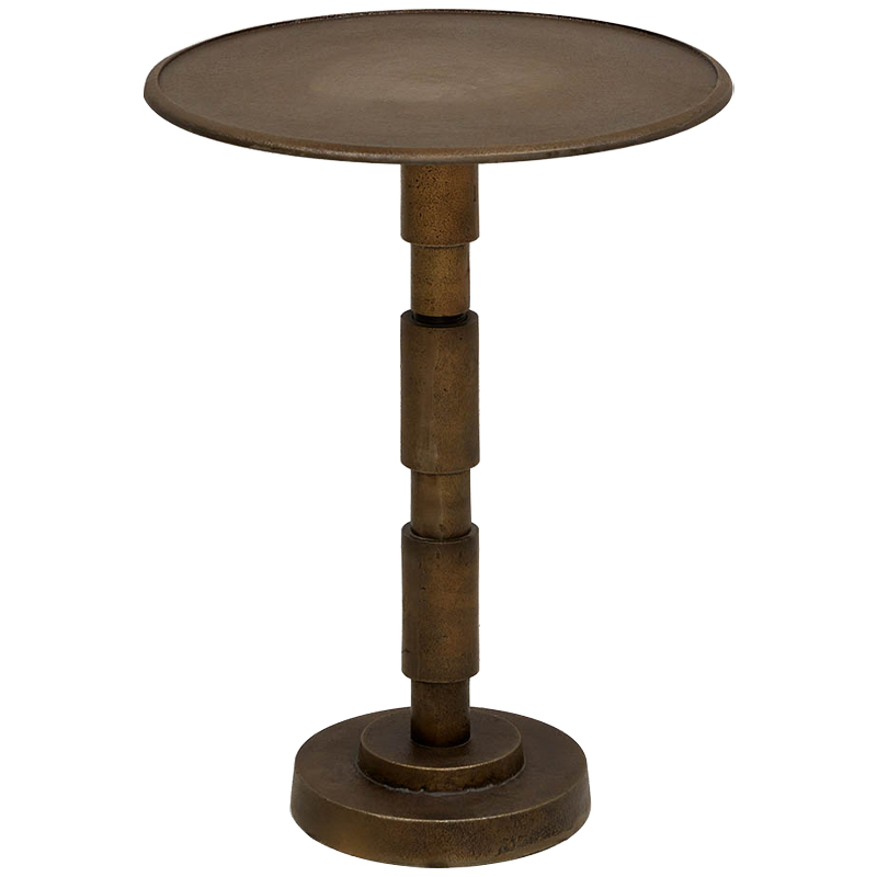 Приставной круглый металлический стол Thanh Side Table Бронза Приставной круглый металлический стол Thanh Side Table Бронза в Волгограде | Loft Concept