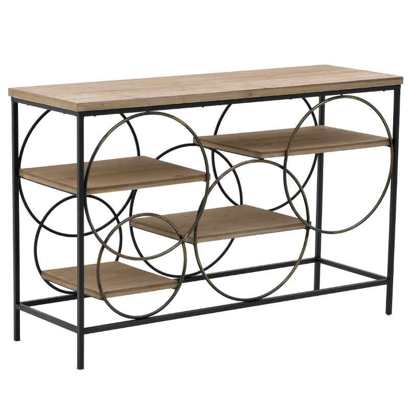 Консоль Circles Loft Console Черный Бежево-серый Консоль Circles Loft Console Черный Бежево-серый в Волгограде | Loft Concept