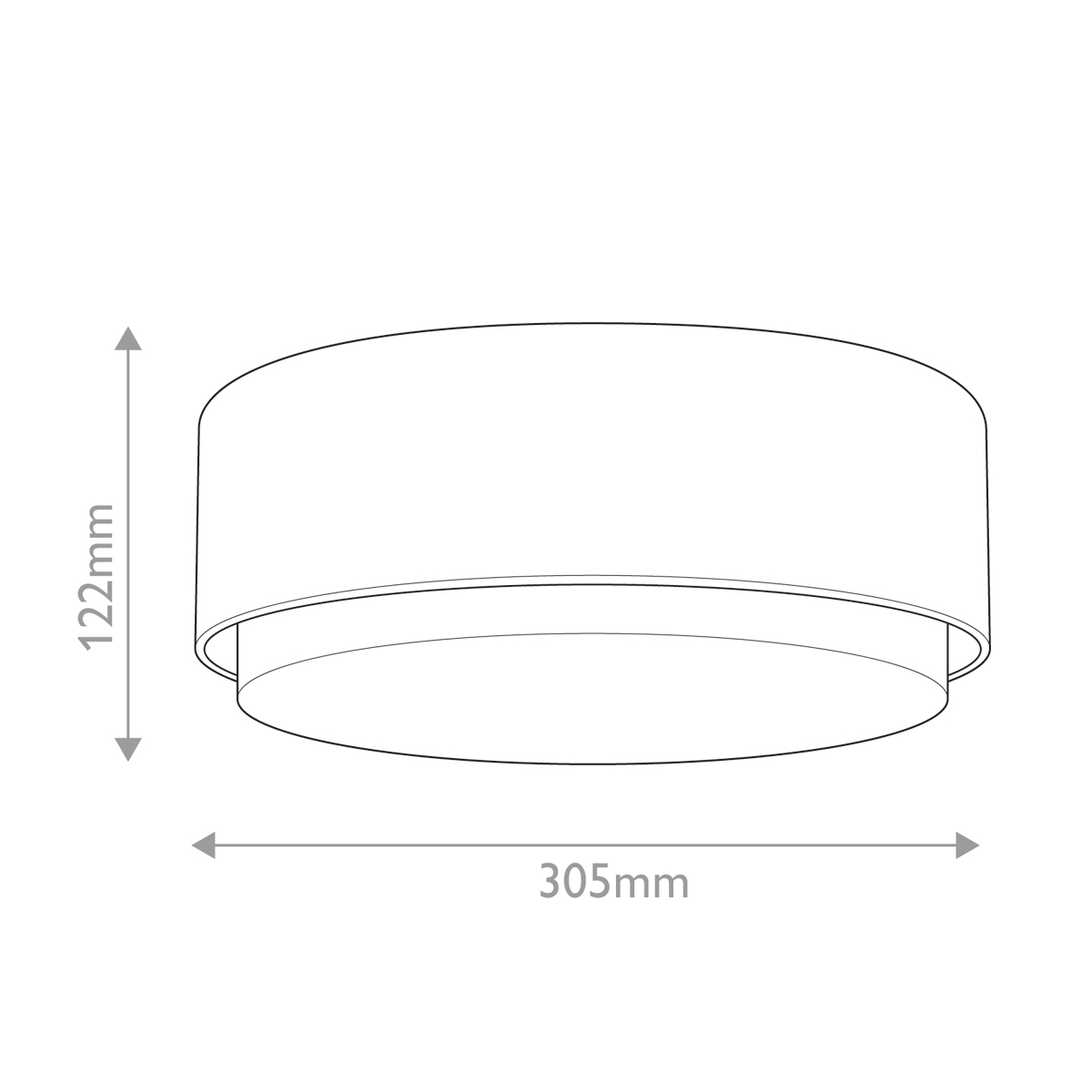 Потолочный светильник круглой формы с белым матовым плафоном Hinkley в Волгограде