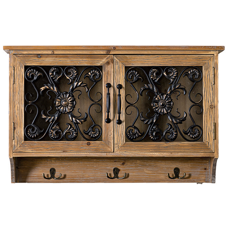 Полка Albert Provence Wood Shelf Коричневый Древесина Черный Прозрачное Стекло Полка Albert Provence Wood Shelf Коричневый Древесина Черный Прозрачное Стекло в Волгограде | Loft Concept