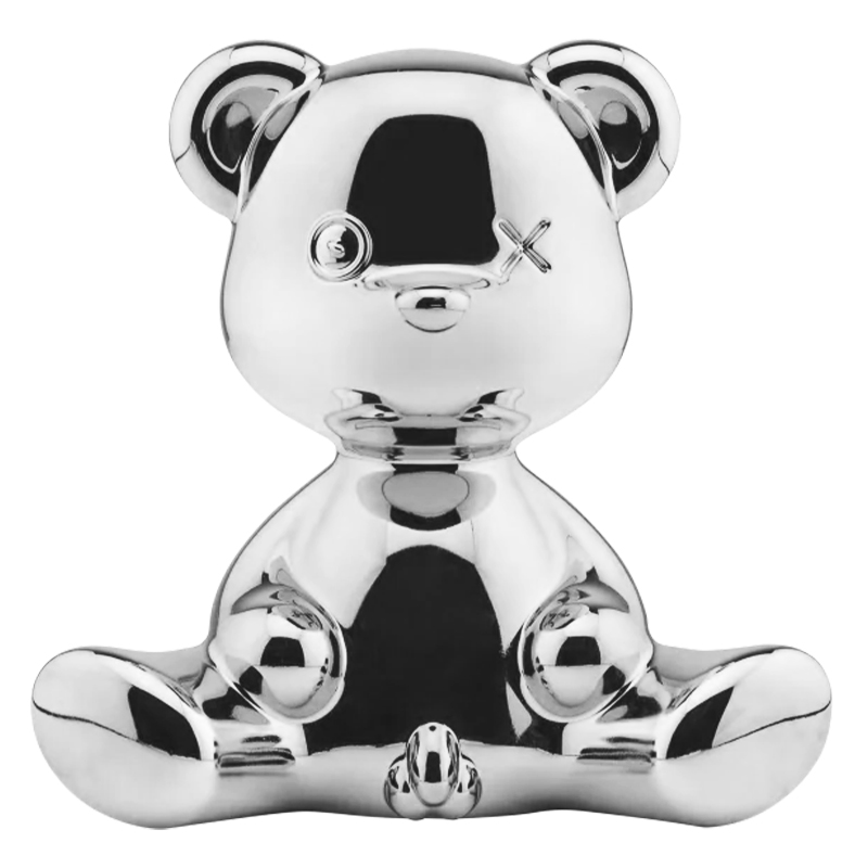 Статуэтка Teddy Boy Metal Finish with Cable Серебро Серебряный Статуэтка Teddy Boy Metal Finish with Cable Серебро Серебряный в Волгограде | Loft Concept