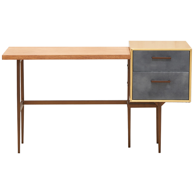 Рабочий стол Baxter Desk Древесина Серый Коричневый Рабочий стол Baxter Desk Древесина Серый Коричневый в Волгограде | Loft Concept