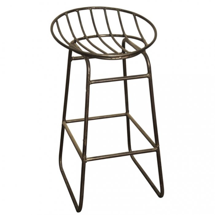 Барный стул Industrial Iron Grille Bar Stool Латунь Барный стул Industrial Iron Grille Bar Stool Латунь в Волгограде | Loft Concept