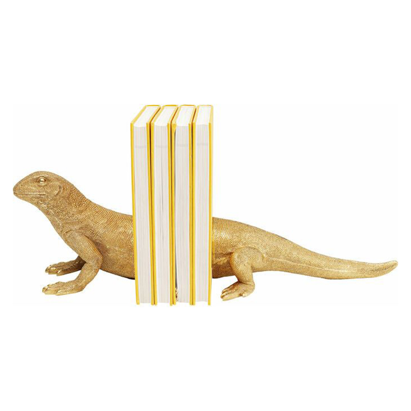 Держатель для книг фигурка Ящерица Lizard Золотой в Волгограде | Loft Concept 