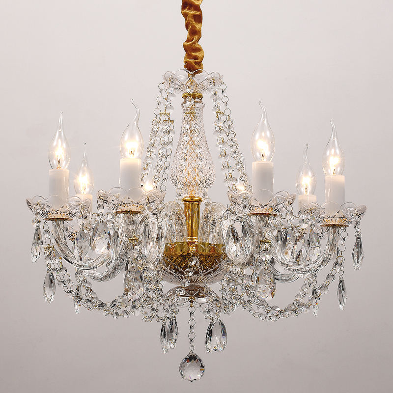 Люстра Melisa Chandelier Прозрачный Глянцевое золото Люстра Melisa Chandelier Прозрачный Глянцевое золото в Волгограде | Loft Concept
