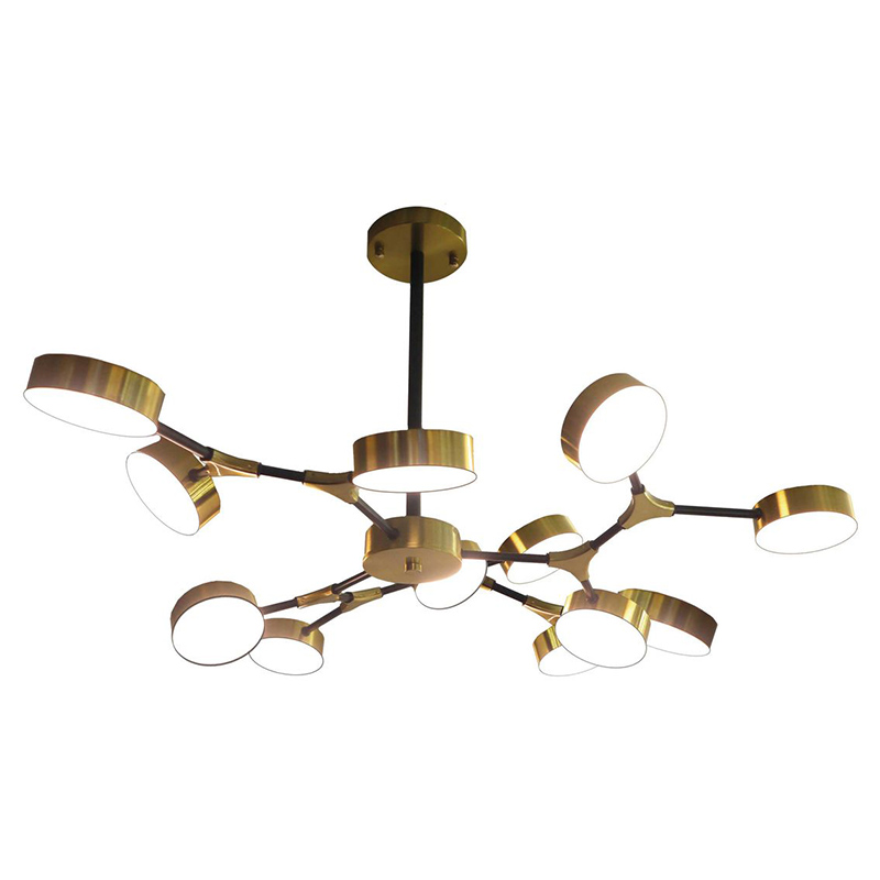 Люстра Maelys Chandelier 12 Белый Золотой Люстра Maelys Chandelier 12 Белый Золотой в Волгограде | Loft Concept
