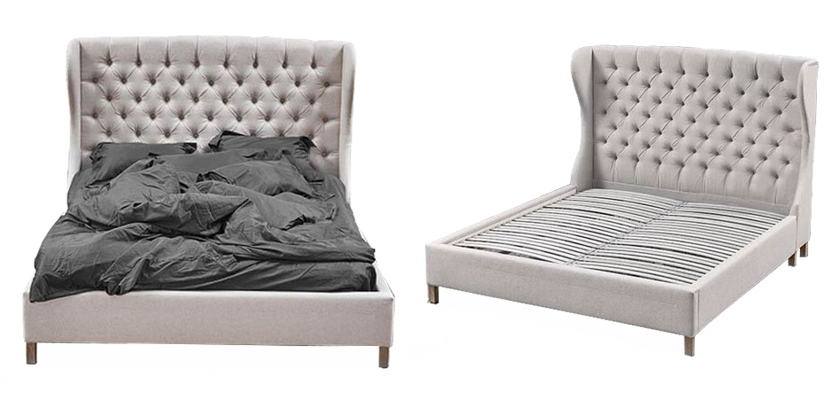 Кровать Aivengo Bed Light Gray Кровать Aivengo Bed Light Gray - Loft-Concept в Волгограде