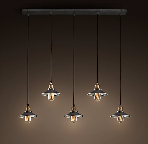 Люстра Loft Cone Pendant Reflector 5 Line Черный Люстра Loft Cone Pendant Reflector 5 Line Черный в Волгограде | Loft Concept