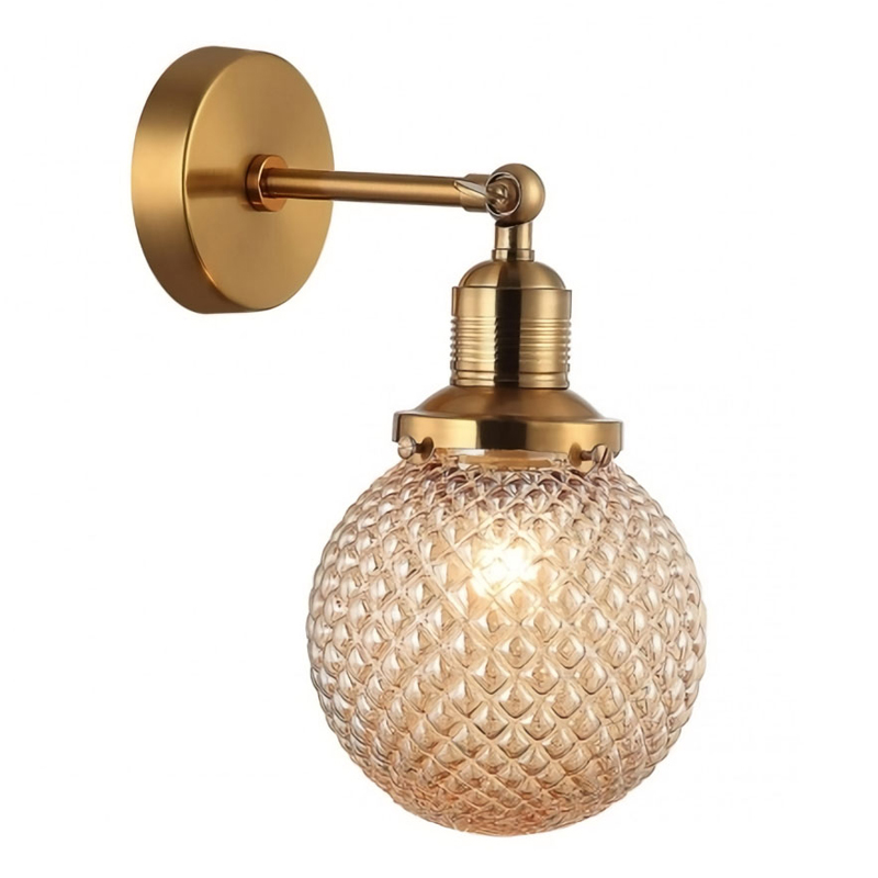 Бра Perforated Bubbles с темным плафоном Латунь Янтарный Бра Perforated Bubbles с темным плафоном Латунь Янтарный в Волгограде | Loft Concept