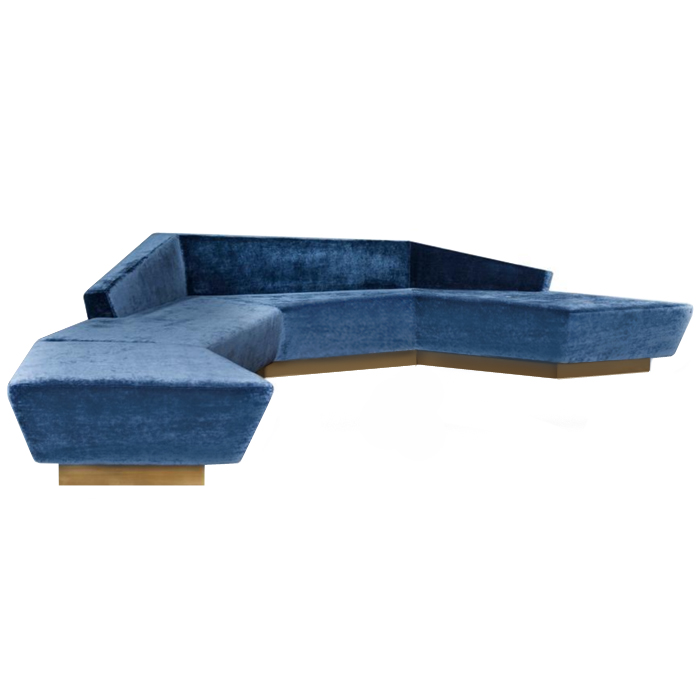 Диван Anaktae ADRASTUS SOFA Синий Латунь Диван Anaktae ADRASTUS SOFA Синий Латунь в Волгограде | Loft Concept