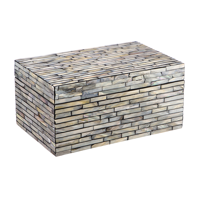 Шкатулка Box Nacre Silver Серебряный Черный Шкатулка Box Nacre Silver Серебряный Черный в Волгограде | Loft Concept