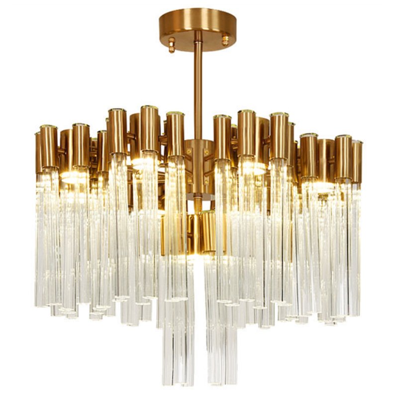 Люстра Contemporary chandelier crystal brass 65 Глянцевое золото Прозрачное Стекло Люстра Contemporary chandelier crystal brass 65 Глянцевое золото Прозрачное Стекло в Волгограде | Loft Concept