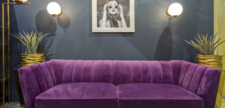 Диван Art Deco Purple Sofa Диван Art Deco Purple Sofa - Loft-Concept в Волгограде
