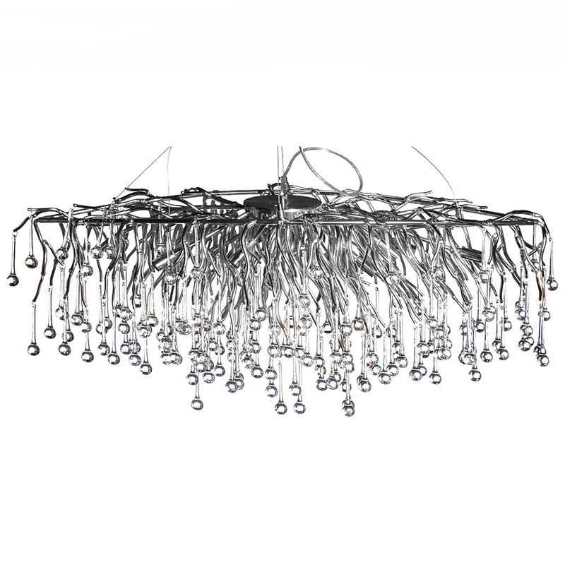 Люстра Droplet Chrome Chandelier Хром Прозрачный Люстра Droplet Chrome Chandelier Хром Прозрачный в Волгограде | Loft Concept