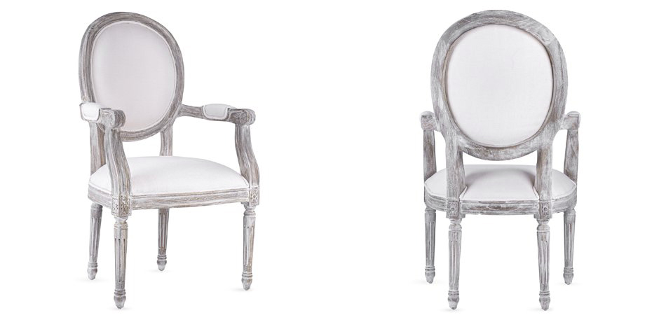 Стул REGENCY MEDALLION ARMCHAIR Avory Linen Стул REGENCY MEDALLION ARMCHAIR Avory Linen - Loft-Concept в Волгограде