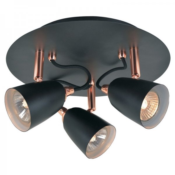 Спот Copper Spot 3 Черный Спот Copper Spot 3 Черный в Волгограде | Loft Concept