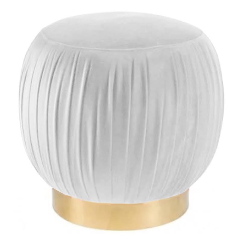 Оттоманка Art Deco Turban white Золотой Оттоманка Art Deco Turban white Золотой в Волгограде | Loft Concept