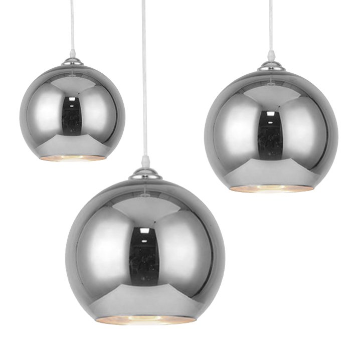 Подвесной светильник SILVER mirror shade modern pendant Хром Подвесной светильник SILVER mirror shade modern pendant Хром в Волгограде | Loft Concept