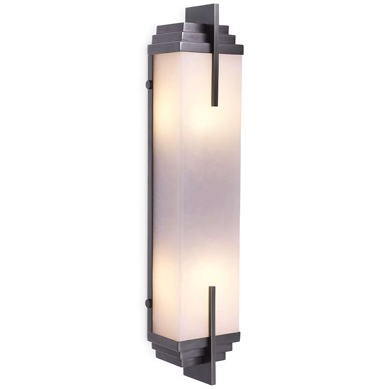 Бра Eichholtz Wall Lamp Harman Bronze Темная бронза Белое матовое стекло Бра Eichholtz Wall Lamp Harman Bronze Темная бронза Белое матовое стекло в Волгограде | Loft Concept