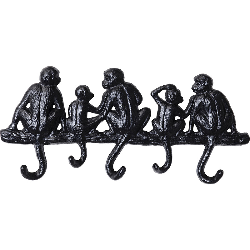 Настенная вешалка Monkey Family S Черный Настенная вешалка Monkey Family S Черный в Волгограде | Loft Concept
