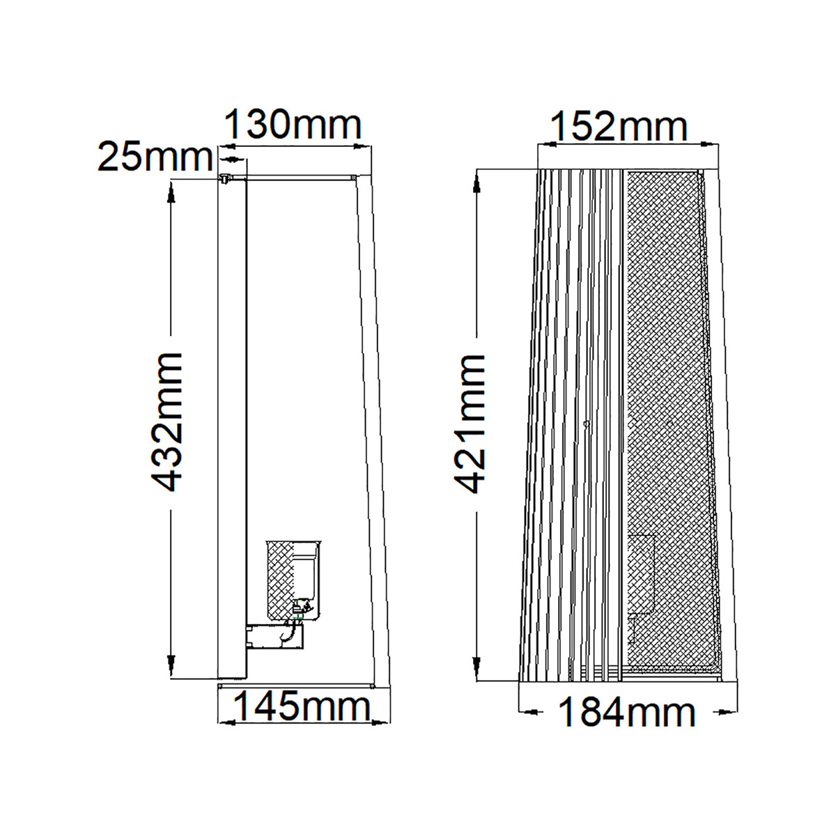 Бра с черными вертикальными линиями Kichler в Волгограде