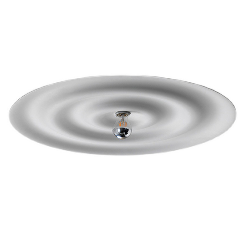 Потолочный светильник круглый Round Plate Белый в Волгограде | Loft Concept 