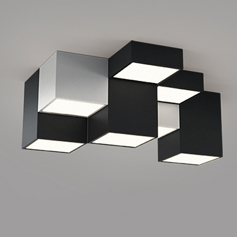 Комбинация из 9-ти геометрических потолочных светильников Nine Geometric Lamps Черный Белый Комбинация из 9-ти геометрических потолочных светильников Nine Geometric Lamps Черный Белый в Волгограде | Loft Concept