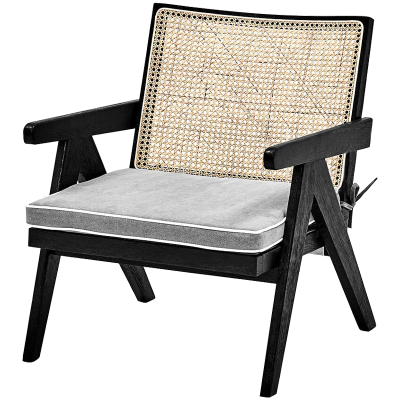 Кресло Leda Chair Черный Бежевый Серый Кресло Leda Chair Черный Бежевый Серый в Волгограде | Loft Concept