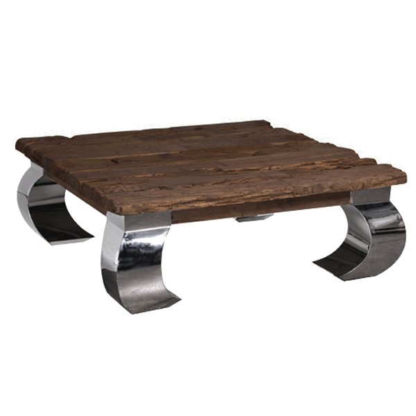 Стол кофейный Camargo Rectangular Coffee Table Нержавеющая сталь Коричневый Стол кофейный Camargo Rectangular Coffee Table Нержавеющая сталь Коричневый в Волгограде | Loft Concept
