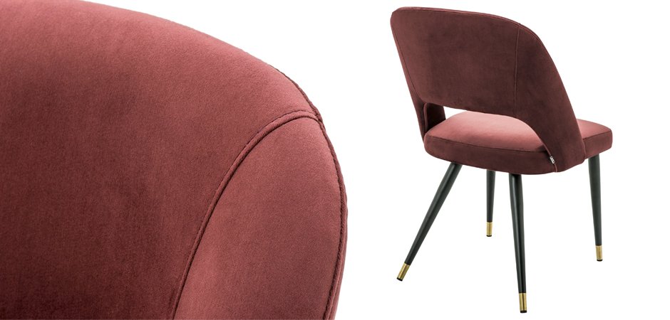 Стул Eichholtz Dining Chair Cipria Bordeaux Стул Eichholtz Dining Chair Cipria Bordeaux - Loft-Concept в Волгограде